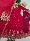 Ssc 718 Fandy Silk Embroidery Sequence Work Readymade Suits